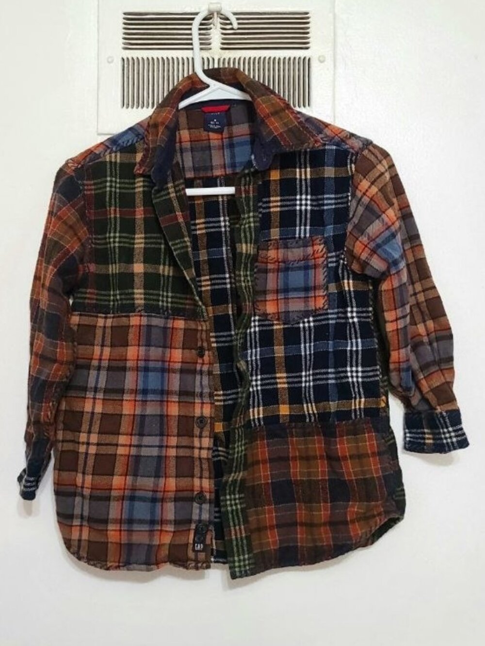 GAP Kids Plaid Flannel Button‑Up Shirt